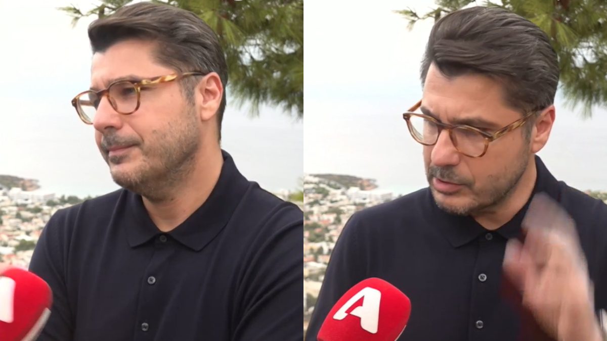 Ο Λάμπρος Κωνσταντάρας στην κάμερα του Super Κατερίνα