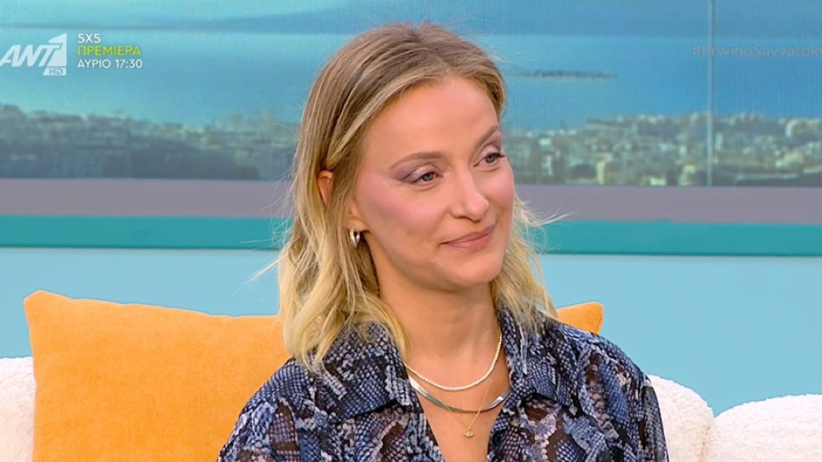 Η Λένα Δροσάκη στο Πρωινό Σαββατοκύριακο