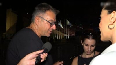 Γιώργος Λιάγκας και η Μαρία Αντωνά στην κάμερα του ΣΚΑΪ