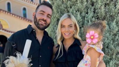 Ιωάννα Μαλέσκου: Στην πρώτη κοινωνία της κόρης της μετά τη βάφτιση - Τα στιγμιότυπα με τον νονό