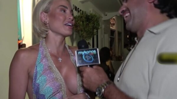 Η Αλεξάνδρα Παναγιώταρου στην κάμερα του Mykonos Live Tv