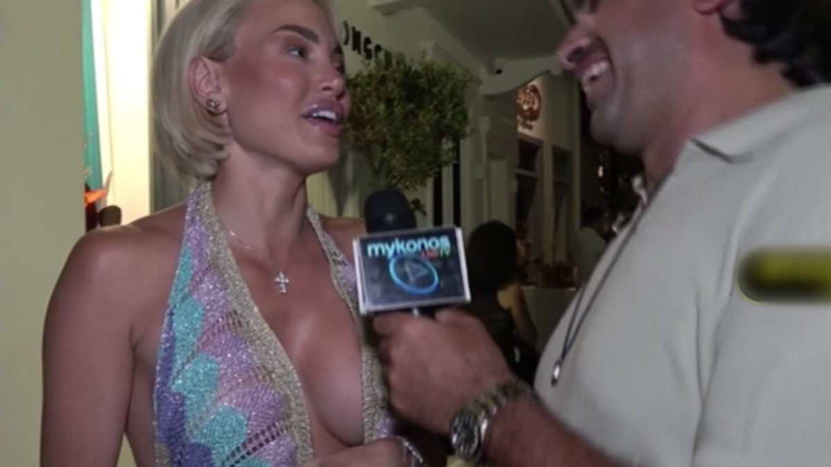 Η Αλεξάνδρα Παναγιώταρου στην κάμερα του Mykonos Live Tv