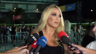 Η Κωνσταντίνα Σπυρουλού σε τηλεοπτικές δηλώσεις