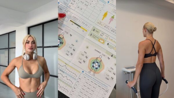 Η Ιωάννα Τούνη και η μέτρησή της στη διατροφολόγο