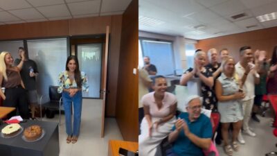 Η Σταματίνα Τσιμτσιλή και η ομάδα του Happy Day