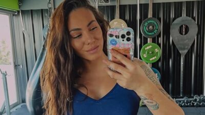 H Ευρυδίκη Βαλαβάνη στο γυμναστήριο