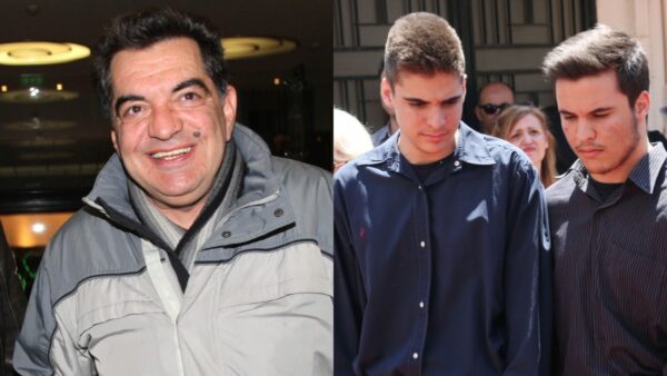 Ο Κώστας Ευριπιώτης με τους γιους του