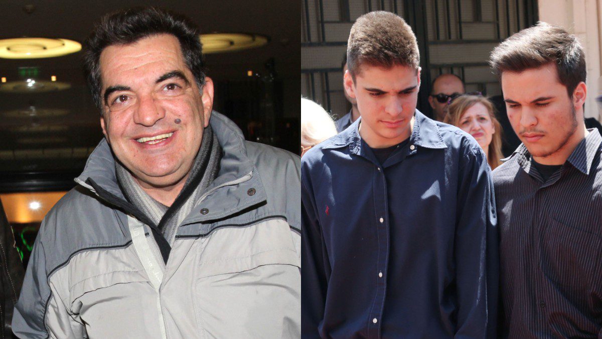 Ο Κώστας Ευριπιώτης με τους γιους του