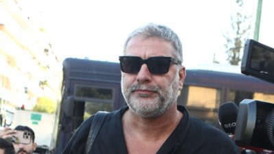 Ο Βασίλης Μπισμπίκης στα δικαστήρια της Ευελπίδων