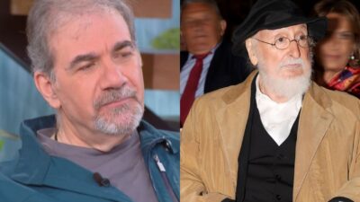 Ο Δημήτρης Σταρόβας και ο Διονύσης Σαββόπουλος