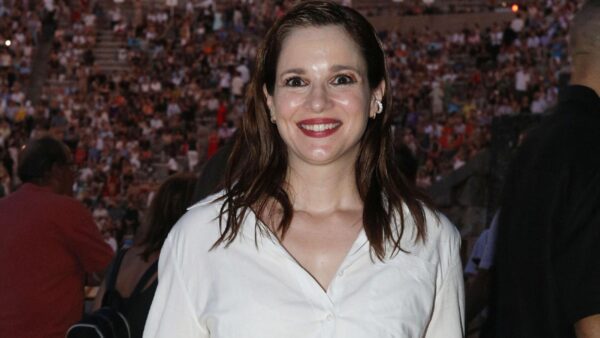 Η Ευγενία Δημητροπούλου σε έξοδό της