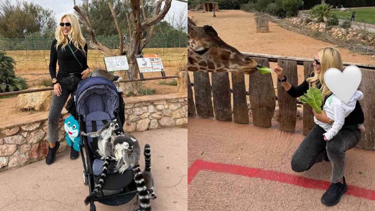 Η Κωνσταντίνα Σπυροπούλου στον ζωολογικό κήπο