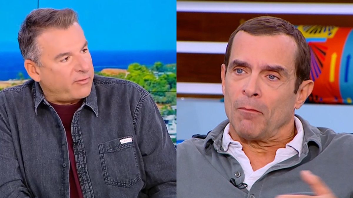 Ο Γιώργος Λιάγκας και ο Κωνσταντίνος Μαρκουλάκης