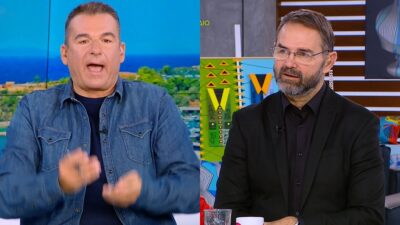 Ο Γιώργος Λιάγκας και ο Σταύρος Μπαλάσκας