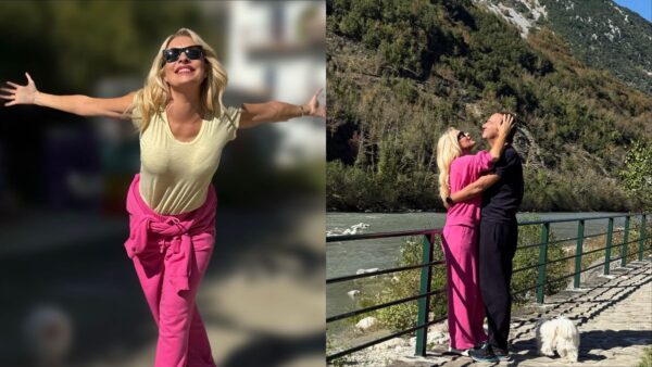 H Ελένη Μενεγάκη και ο Ματέο Παντζόπουλος στο Τζουμέρκα