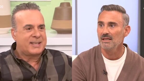 Ο Φώτης Σεργουλόπουλος και ο Γιώργος Καπουτζίδης