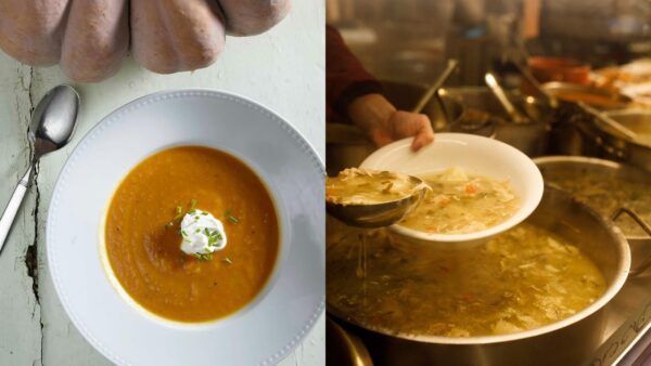 δυο διαφορετικές σούπες