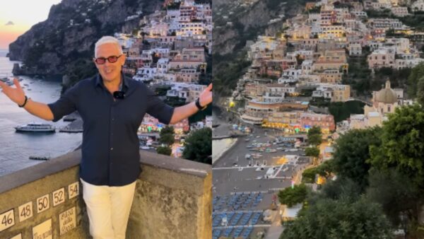 Ο Τάσος Δούσης στο αμάλφι