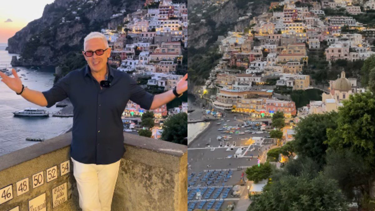 Ο Τάσος Δούσης στο αμάλφι