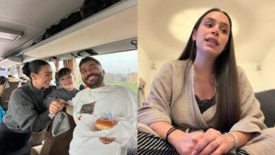 Ο Άρης Τσάπης και η Ειρήνη Ξυπνητού με τον γιο τους