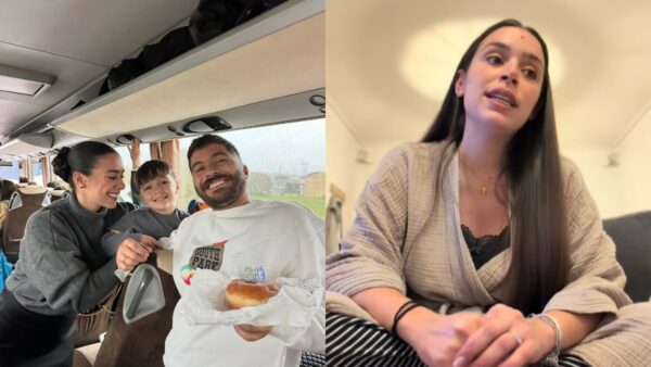 Ο Άρης Τσάπης και η Ειρήνη Ξυπνητού με τον γιο τους