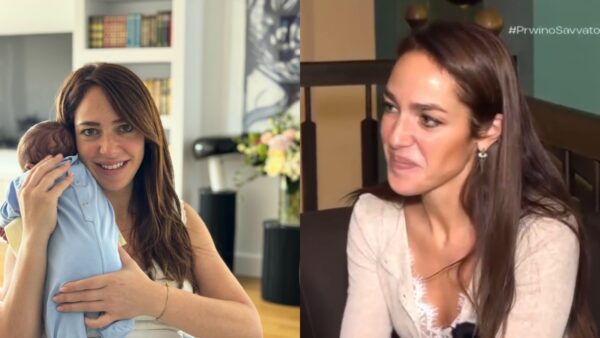 Η Δόμνα Μιχαηλίδου με τον γιο της