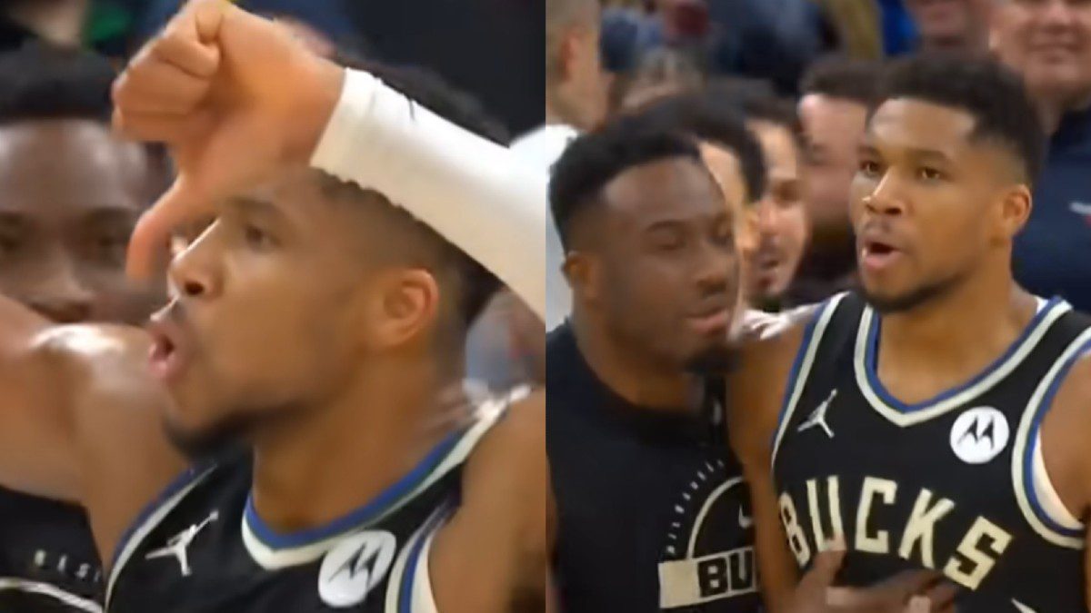 Ο Γιάννης Αντετοκούνμπο στο γήπεδο