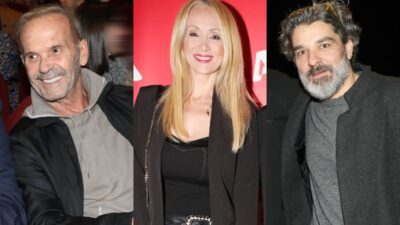 Ο Πέτρος Λαγούτης, η Ναταλί Κάκκαβα και ο Πέτρος Κωστόπουλος