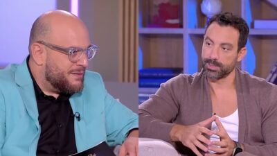 Ο Φάνης Λαμπρόπουλος και ο Σάκης Τανιμανίδης