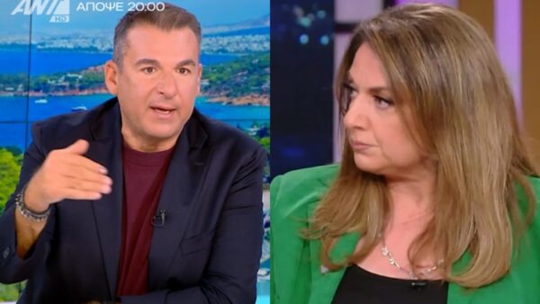 Ο Γιώργος Λιάγκας και η Σοφία Μουτίδου