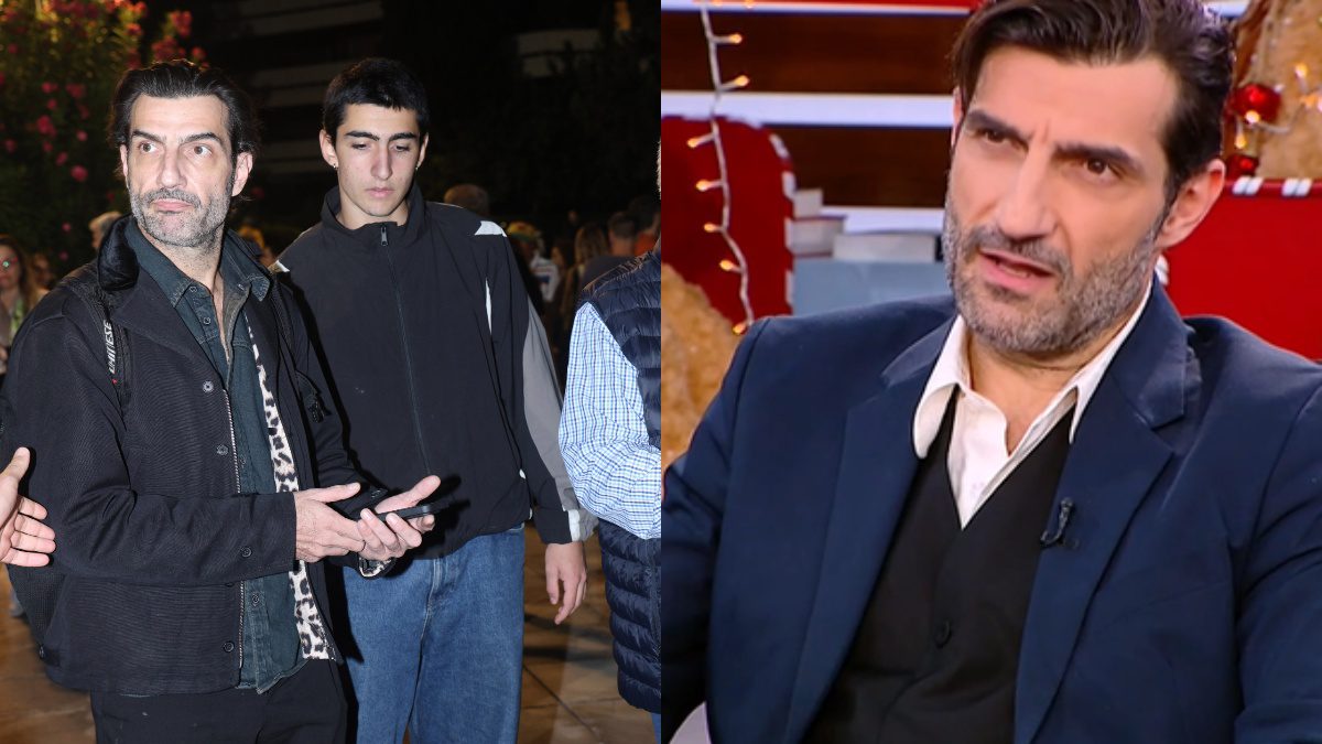 Ο Νίκος Κουρής και ο γιος του