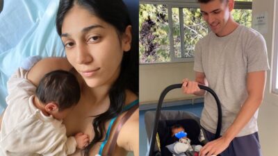 Η Παρασκευή Κερασιώτη με το μωρό της