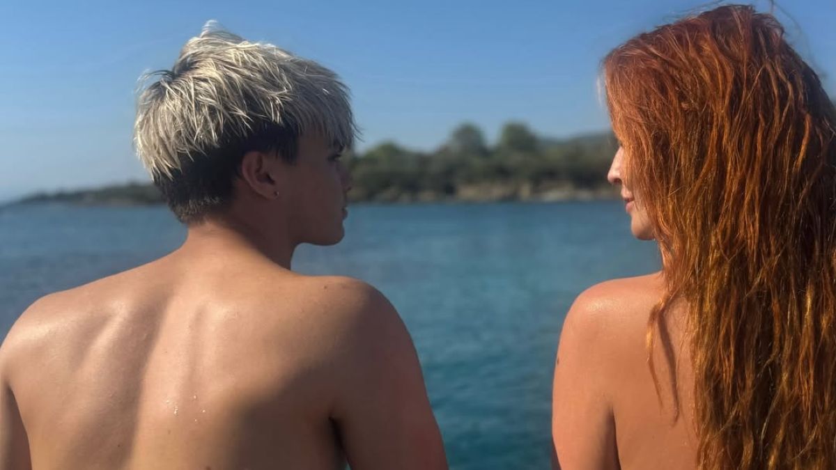 Η Σίσσυ Χρηστίδου με τον γιο της, Φίλιππο