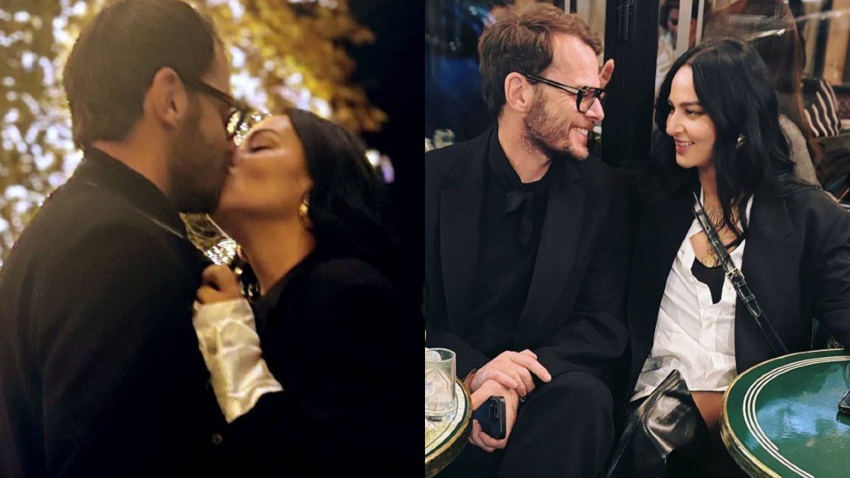 Η Ζενεβιέβ Μαζαρί με τον σύζυγό της στο Παρίσι