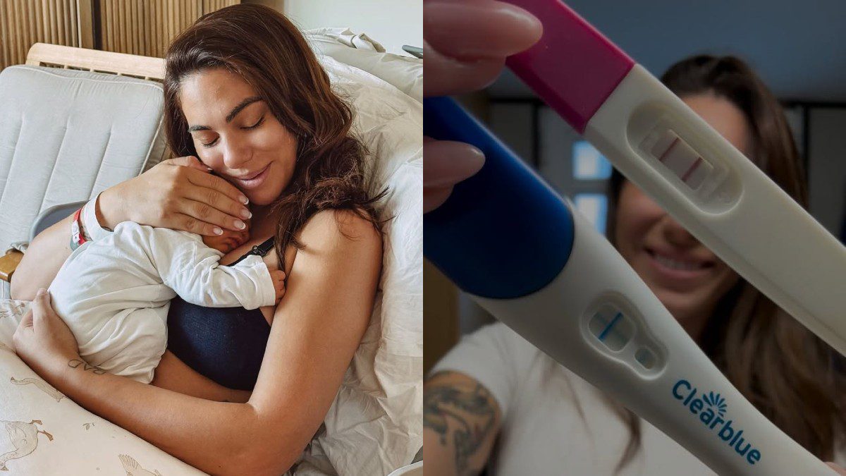 Η Ευρυδίκη Βαλαβάνη με το παιδί της