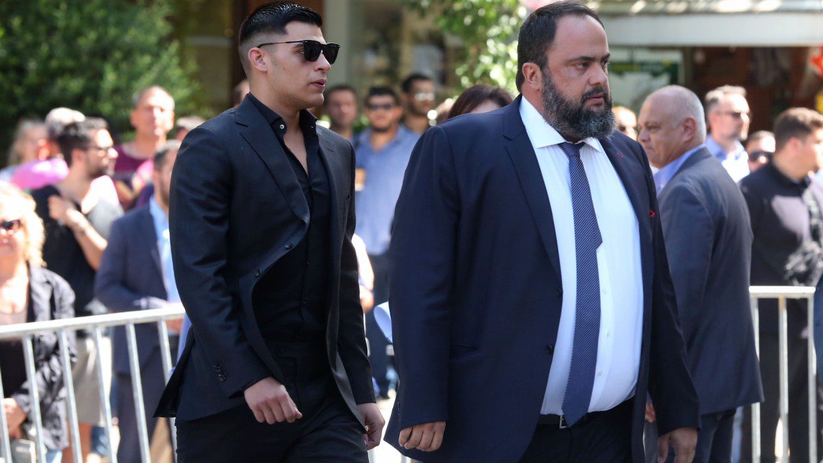 Ο Βαγγέλης Μαρινάκης με τον γιο του Μιλτιάδη