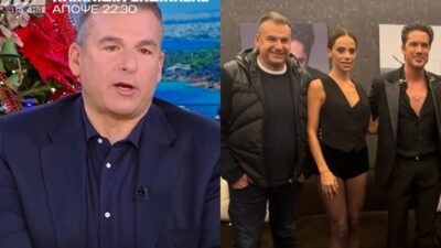 Ο Γιώργος Λιάγκας σχολιάζει τη φωτογραφία με την Μαρία Αντωνά