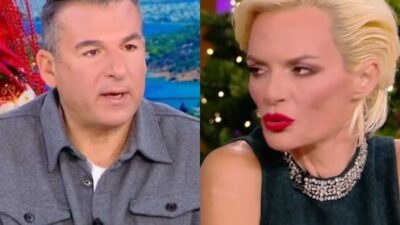 Ο Γιώργος Λιάγκας και η Έλενα Χριστοπούλου