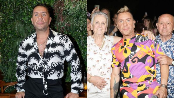 Ο Γιώργος Μαζωνάκης με την οικογένειά του