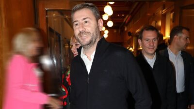 Ο Νίκος Ανδρούλακης σε έξοδό του