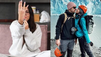 Η Άννα Μαρία Βέλλη με τον σύντροφό της