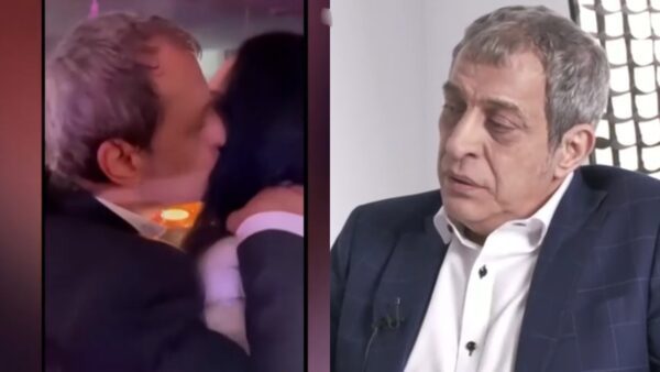 Ο Θέμης Αδαμαντίδης με τη σύντροφό του