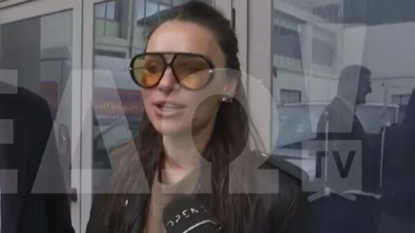 Η Ελένη Τσολάκη σε έξοδό της