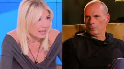 Η Φαίη Σκορδά και ο Γιάνης Βαρουφάκης