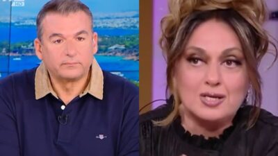 Ο Γιώργος Λιάγκας και η Σοφία Μουτίδου