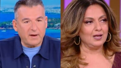 Ο Γιώργος Λιάγκας και η Σοφία Μουτίδου