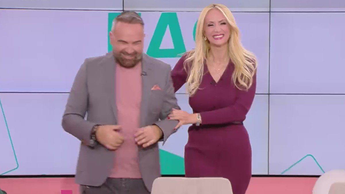 Ο Γρηγόρης Γκουντάρας και η Ναταλί Κάκκαβα