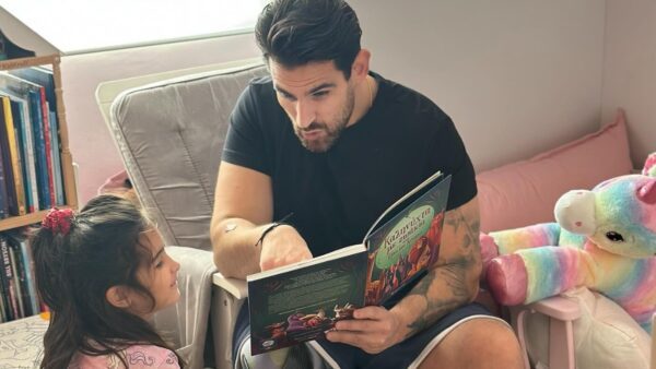 Ο Ετεοκλής Παύλου με την κόρη του, Μελίτα