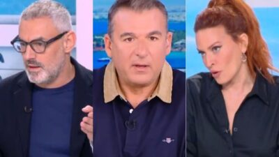 Ο Νίκος Συρίγος, ο Γιώργος Λιάγκας και η Σίσσυ Χρηστίδου