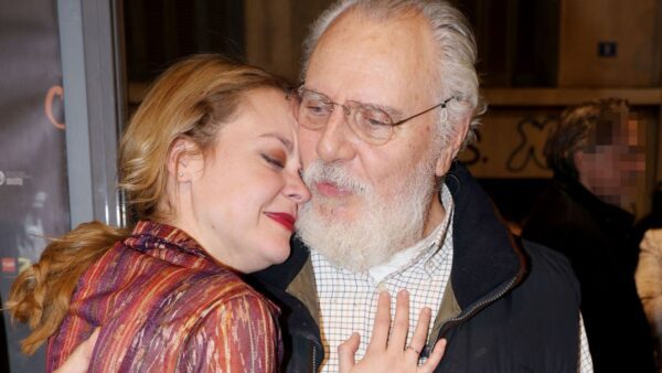 Η Λένα Παπαληγούρα με τον πατέρα της, Αναστάση